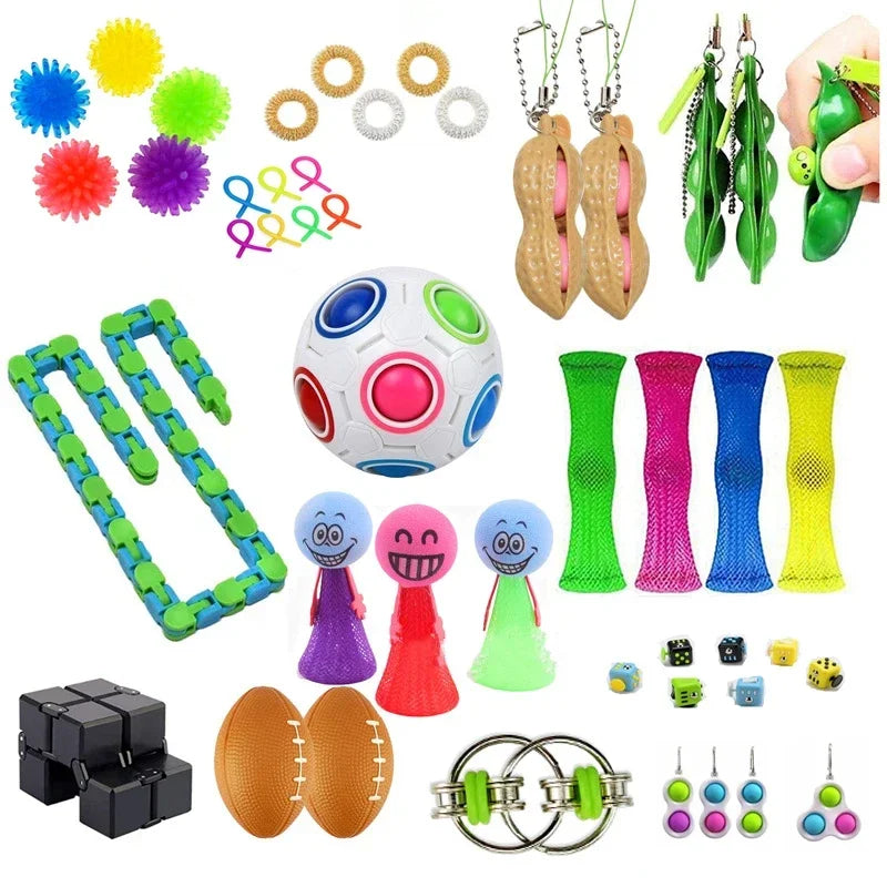 Sensory Toys Set: Stress Relief for Adults & Kids